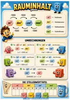 Vorschau - Unterrichtsreihen - RAUMINHALT & VOLUMEN - ÜBERSICHTEN - MATHE - GRUNDSCHULE - qlixu - Seite 3