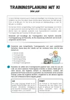 Vorschau - Arbeitsblätter - Grundlagen der Trainingslehre ⎮ Sportliches Training mit KI planen - Übungsaufgabe für Klasse 10 bis 13 - Seite 1