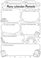 Vorschau - Arbeitsblätter - Schuljahresende - Ausmalbilder zur Reflexion - Seite 3