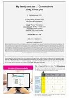 Vorschau - Arbeitsblätter - My family and me Band 2 – Family, friends and pets | Englisch Grundschule Klasse 1–4 | Grundwortschatz, Dialoge, Grammatik, Weltreise, Uhrzeit, Wegbeschreibung, Domino, Lösungen - Seite 1
