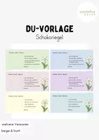 Vorschau - Mal- und Bastelvorlagen - Du - Vorlagen | Schokoriegel - Deckblatt