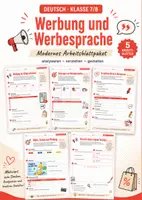 Vorschau - Arbeitsblätter - Werbung und Werbesprache analysieren & gestalten (Deutsch Klasse 7/8) - Deckblatt
