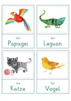 Vorschau - Spiele - Haustiere – Wort- und Bildkarten | 20 Tiere mit Artikel & Silbenschrift | differenziert Kita bis Klasse 2 | DaZ - Seite 1
