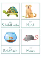 Vorschau - Spiele - Haustiere – Wort- und Bildkarten | 20 Tiere mit Artikel & Silbenschrift | differenziert Kita bis Klasse 2 | DaZ - Seite 2