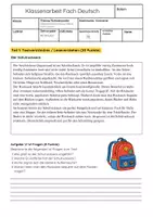 Vorschau - Arbeitsblätter - Gegenstandsbeschreibungen Klasse 6 Gymnasium Deutsch Klassenarbeit - Seite 1