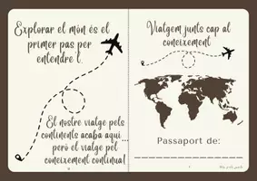 Vista previa - Hojas de trabajo - ✈️ Passaport dels continents – Aprenem viatjant! - Portada