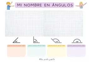 Vista previa - Hojas de trabajo - Escribe tu nombre en ángulos - Portada