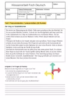 Vorschau - Arbeitsblätter - Wegbeschreibungen Klasse 6 Gymnasium Deutsch Klassenarbeit - Seite 1