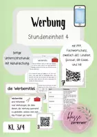 Vorschau - Stundenentwürfe - Werbemittel - 4. Stundeneinheit Werbung - Deckblatt