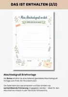 Vorschau - Arbeitsblätter - Steckbrief Abschied Klasse 4 | Erinnerung Schulzeit | Abschluss Grundschule - Seite 2