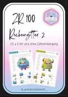 Vorschau - Stationenlernen - Rechengitter - ZE±E - Zahlenraum 100 - Deckblatt