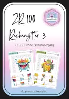 Vorschau - Stationenlernen - Rechengitter - ZE±ZE o.ZÜ - Zahlenraum 100 - Deckblatt