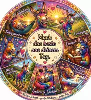 Vorschau - Mal- und Bastelvorlagen - Mandala und Fantasiereise mit Eseln: Mach das Beste aus deinem Tag :) - Seite 2