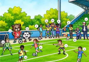Vorschau - Arbeitsblätter - Fußball Lesespurgeschichte - Seite 1