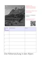 Vorschau - Arbeitsblätter - Die Höhenstufung Alpen - Material und Unterricht - Seite 2