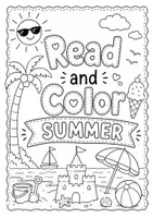 Vorschau - Arbeitsblätter - Read and Color - Summer III (Arbeitsblätter) Kl. 4/5 - Deckblatt