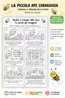 anteprima - Esercizi - La piccola ape coraggiosa schede didattiche - Pagina di copertina