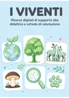 anteprima - Esercizi - I VIVENTI - Materiali didattici illustrati. - Pagina di copertina