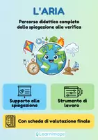 anteprima - Esercizi - L'ARIA - Materiali didattici illustrati. - Pagina di copertina