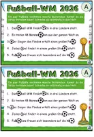Vorschau - Aufgabenkarten - Fußball WM 2026 - Seite 1