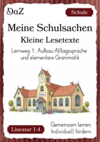 Vorschau - Audio-Dateien - Lesetexte DaZ Lesetraining & Hörverstehen Grundschule Lernweg 1 - Deckblatt