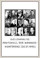 Vorschau - Arbeitsblätter - Quellenanalyse: Wannsee-Konferenz - Deckblatt