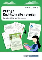 Vorschau - Arbeitsblätter - Pfiffige Rechtschreibstrategien – Klasse 5 und 6 - Deckblatt