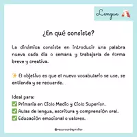 Vista previa - Para docentes: organización, planificación y formación - Palabra del día - página 1