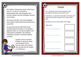 Vorschau - Aufgabenkarten - Fußballweltmeisterschaft 2026 - Aufgabenkarten - Seite 1