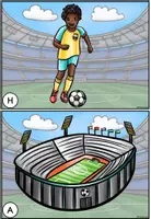 Vorschau - Arbeitsblätter - Lesespaziergang Klasse 1 + 2 – Fußball WM 2026 (Lesetraining) - Seite 2