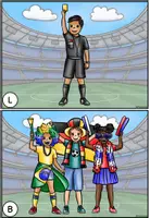 Vorschau - Arbeitsblätter - Lesespaziergang Klasse 1 + 2 – Fußball WM 2026 (Lesetraining) - Seite 3
