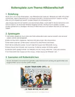 Vorschau - Anderer Materialtyp - Rollenspiele Hilfsbereitschaft - Deckblatt