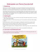 Vorschau - Anderer Materialtyp - Rollenspiele Freundschaft Rollenkarten - Deckblatt