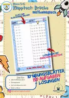 Vorschau - Arbeitsblätter - Klapptest Bruchrechnung - Mathe Klasse 5/6 - Deckblatt