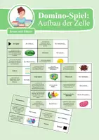Vorschau - Spiele - Domino-Spiel: Aufbau der Zelle (Zellorganellen) - Deckblatt