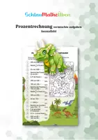 Vorschau - Arbeitsblätter - Prozentrechnung spielerisch üben und festigen! - Deckblatt