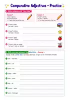 Vorschau - Arbeitsblätter - Englisch Adjektive üben (Vergleiche/steigern) - Seite 1
