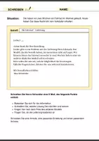 Vorschau - Arbeitsblätter - Schreiben A2/B1 – Prüfungsformat (TELC, DTZ, ÖSD) | DaF/DaZ - Seite 3
