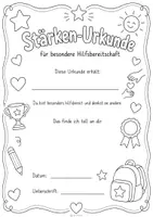 Vorschau - Anderer Materialtyp - Schuljahresende - 4 Ausmalbilder / Stärkenurkunde - Seite 2