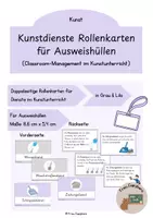 Vorschau - Anderer Materialtyp - Kunstdienste Rollenkarten für Ausweishüllen - Deckblatt