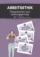 Vorschau - Aufgabenkarten - Arbeitsethik ⎮ Thesenkarten zu Leistungsprinzip und Leistungsgesellschaft für Klasse 9 und 10 - Deckblatt