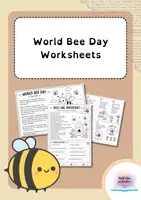 Vorschau - Arbeitsblätter - World Bee Day Worksheets - Deckblatt