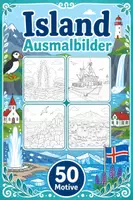 Vorschau - Mal- und Bastelvorlagen - Island Ausmalbilder (50 Ausmalbilder) - Deckblatt