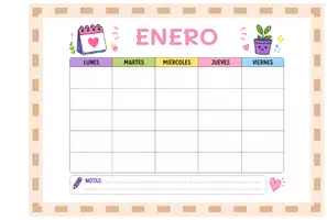 Vista previa - Tarjetas / Manipulativos - Album de comportamiento lunes a vierne -enero a diciembre - página 1