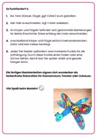 Vorschau - Mal- und Bastelvorlagen - 3D Bastelvorlagen für den Sommer | Schmetterling, Biene & Co. zum Aufhängen - Seite 3