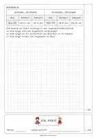 Vorschau - Test - Klassenarbeit Zeit I Lernzielkontrolle I Uhrzeit - Seite 2
