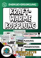 Vorschau - Stundenentwürfe - Kraft-Wärme-Kopplung: Kraft mit Wärme koppeln - Deckblatt