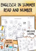 Vorschau - Arbeitsblätter - Englisch Grundschule - In summer - Vocabulary - Read and number - Deckblatt