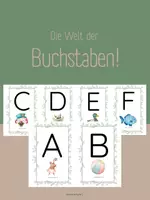 Vorschau - Unterrichtsreihen - ABC: Alphabet für deinen Gruppen-, bzw. Klassenraum! Buchstaben - Deckblatt