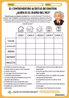 anteprima - Compiti in classe/Test - Il leggendario enigma di Einstein (ES) - Pagina 1